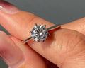 Moissanite Stud Ring