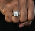 Men's Ring Real 1.35ct VVS D Color Excellent Cut