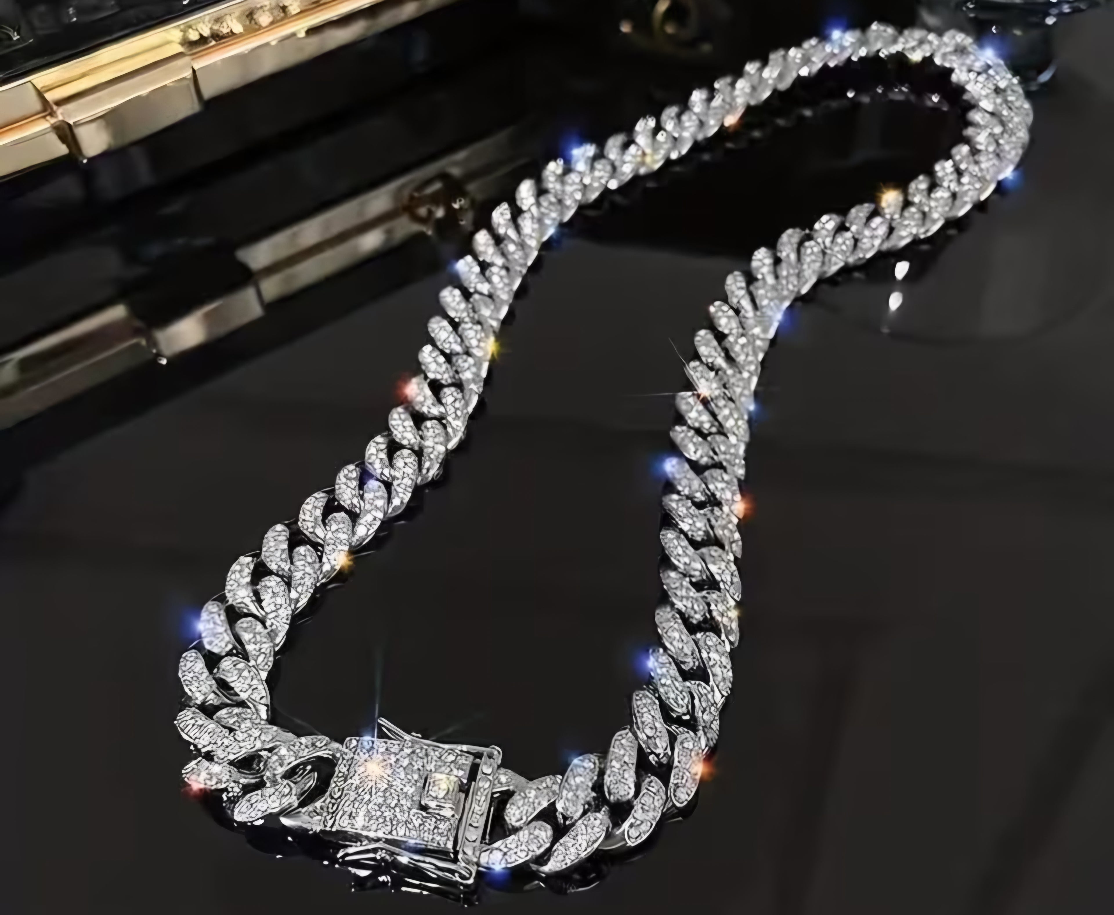 1 Pc Men's All Match Versatile Cubic Zirconia