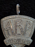 All Bout Paper pendant  | White Gold