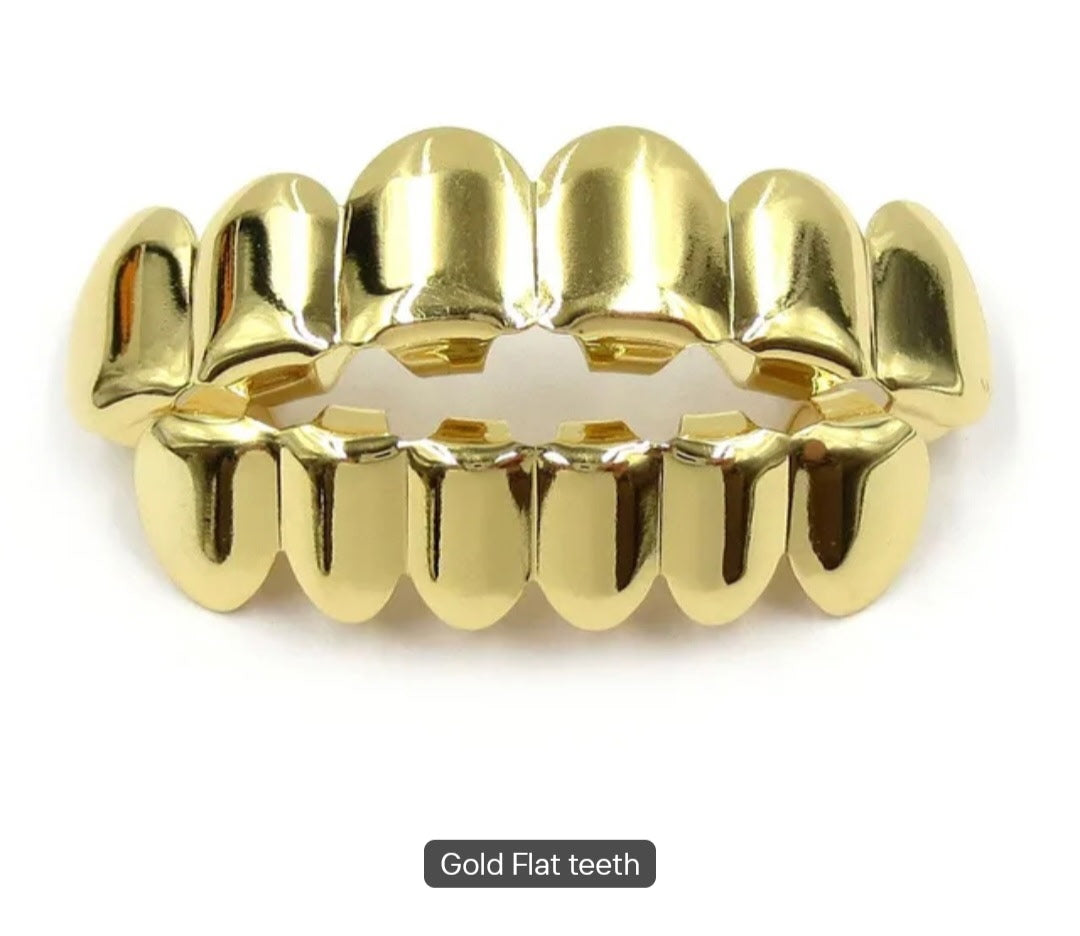 Trendy Brass Vacuum Gold Plated Grillz