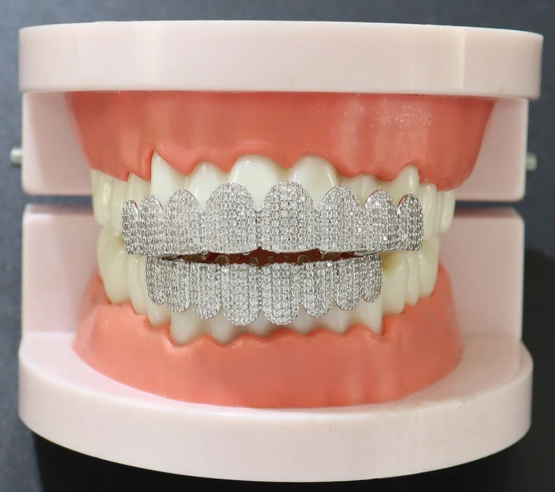Iced Out Hip Hop Tooth Braces Grillz Set teeth Fashion