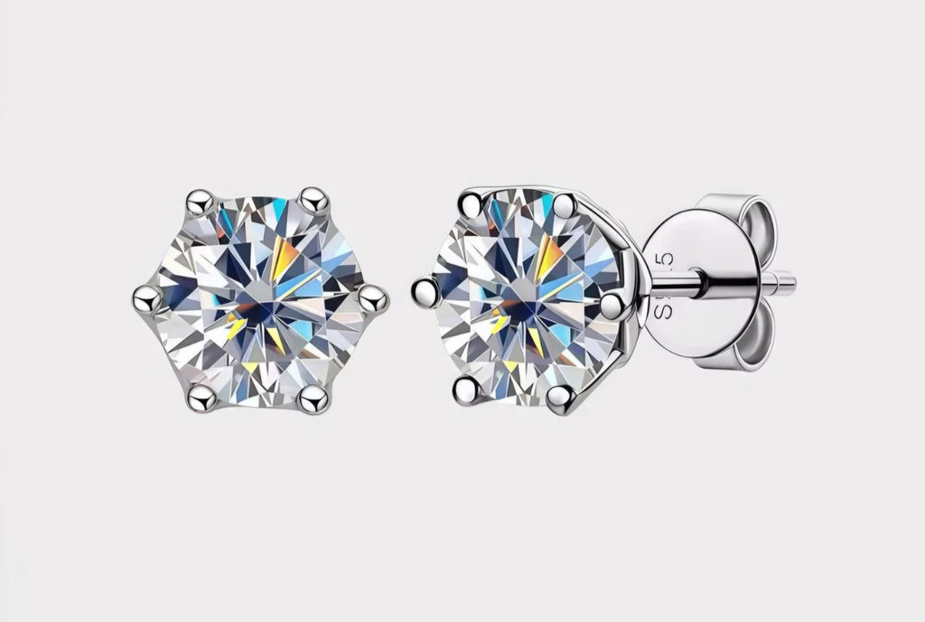 Moissanite Stud Earrings