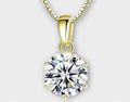 Moissanite Stud Necklace